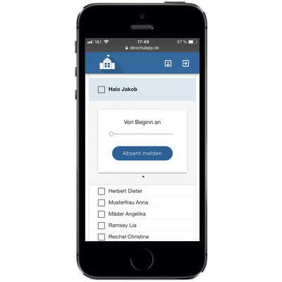 Das Digitale Klassenbuch am Smartphone nutzen