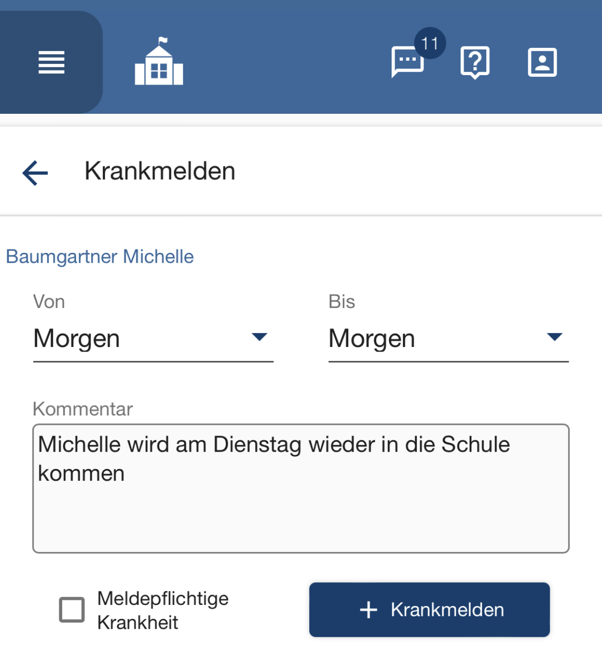 Freitag Krank Krankmeldung